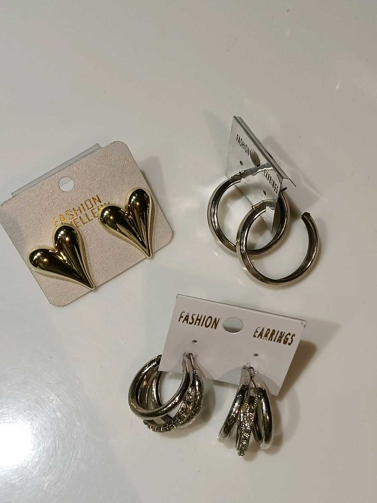 COMBO OF 2— Fashionable Earrings Set