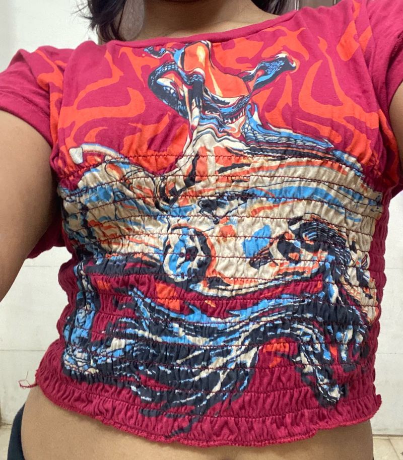 Graphic print top