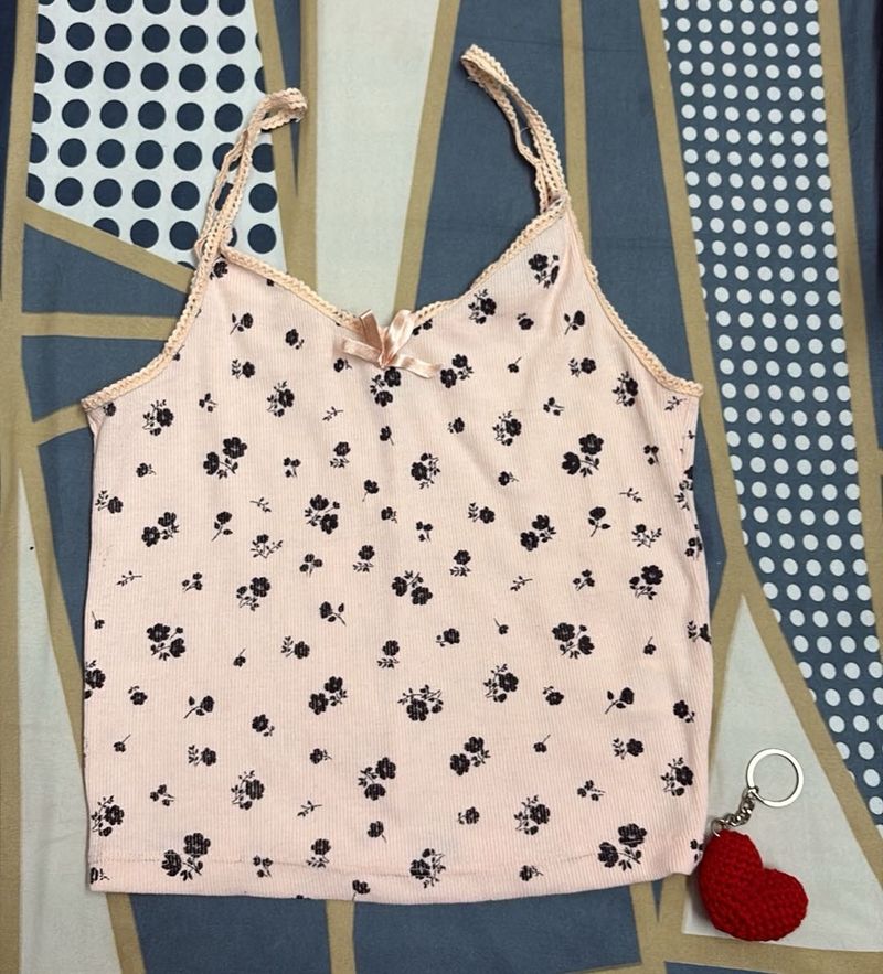 Cute Floral Cami Top