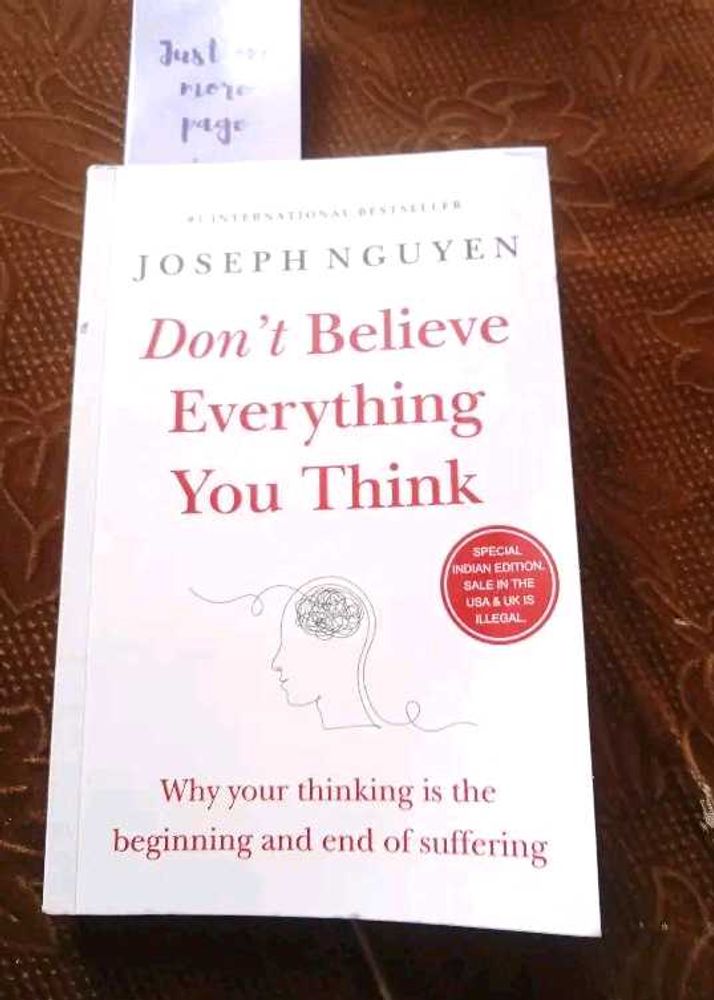 Don't Believe Everything You Think Book