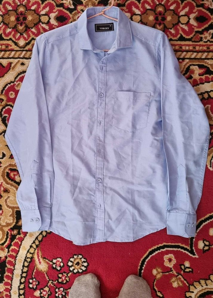 Men's Blue Long Sleeve Shirt
