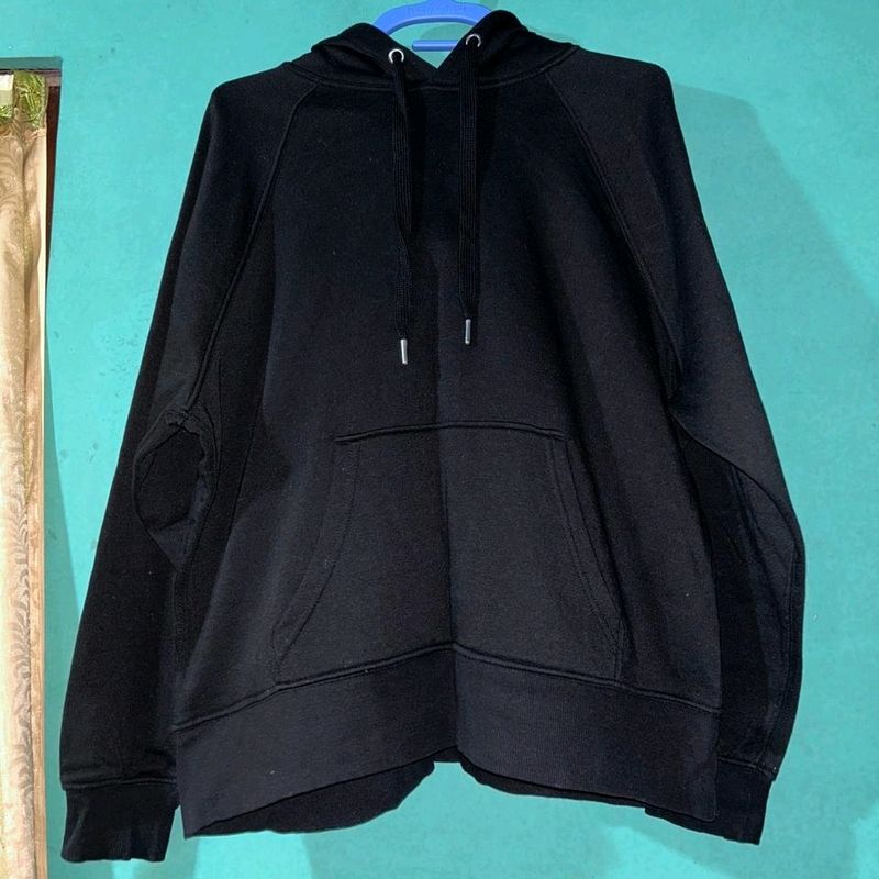 Hnm Black Hoodie Ladies