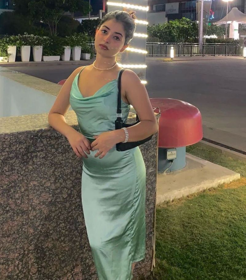 satin Maxi Dress