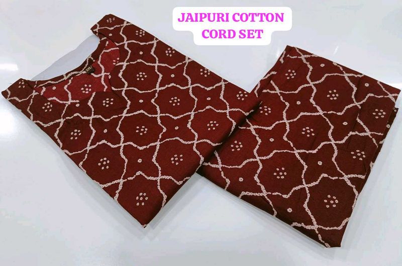 aipuri Cotton Cord Set  ethnic wear ?