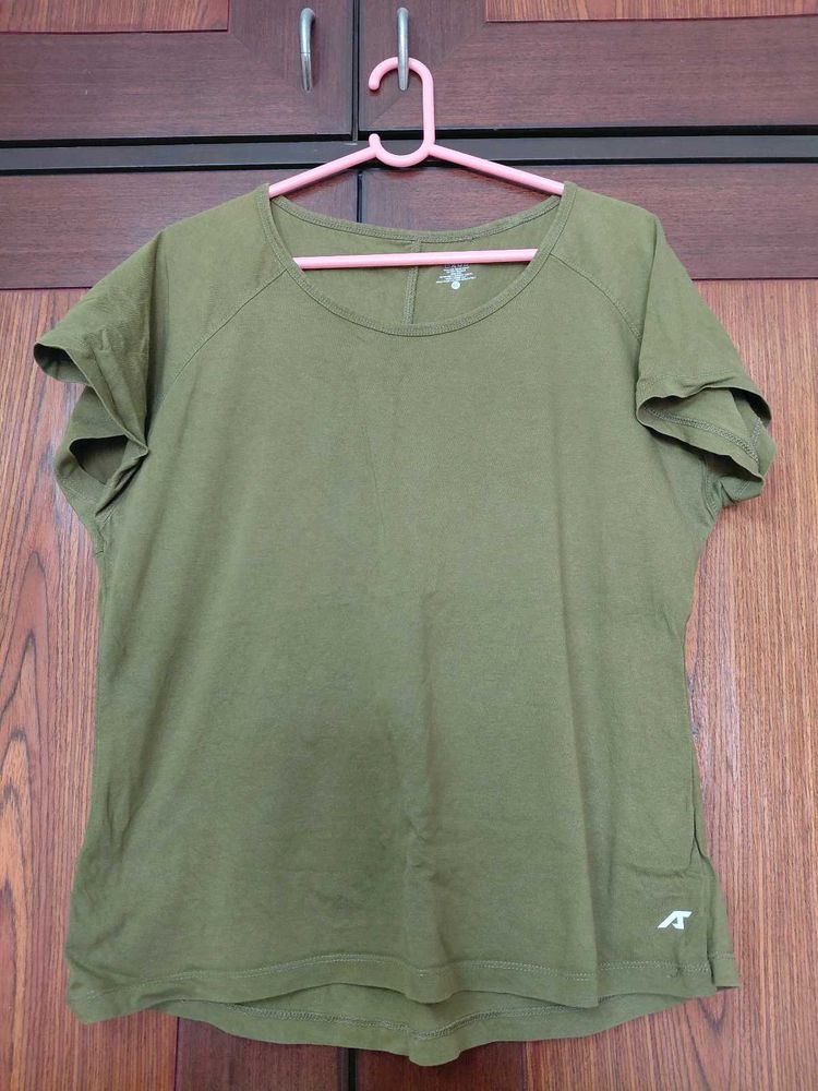 Olive Green Workout T-Shirt
