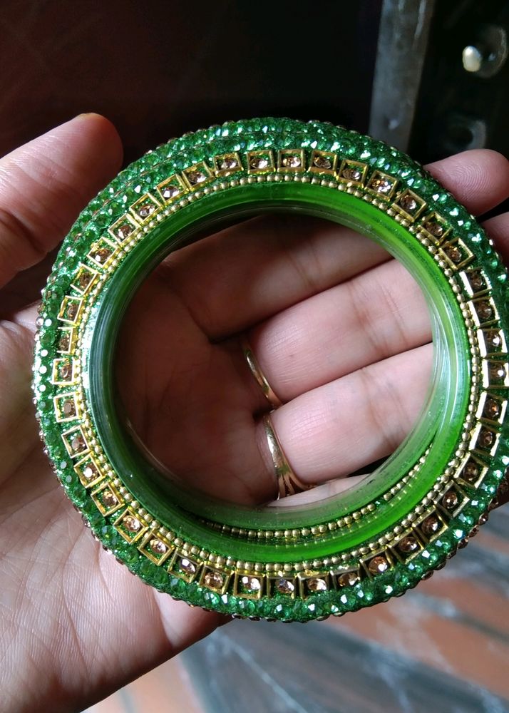 Green bangles or kade