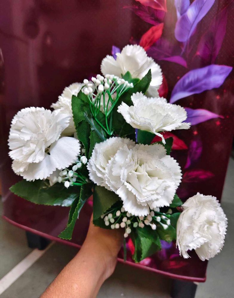 White Artificial Flower Bouquet