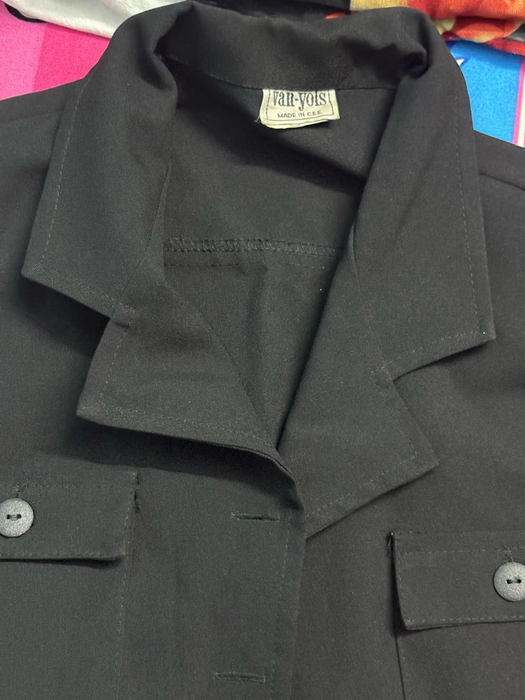Classic Black Button-Up Jacket or One peice dress