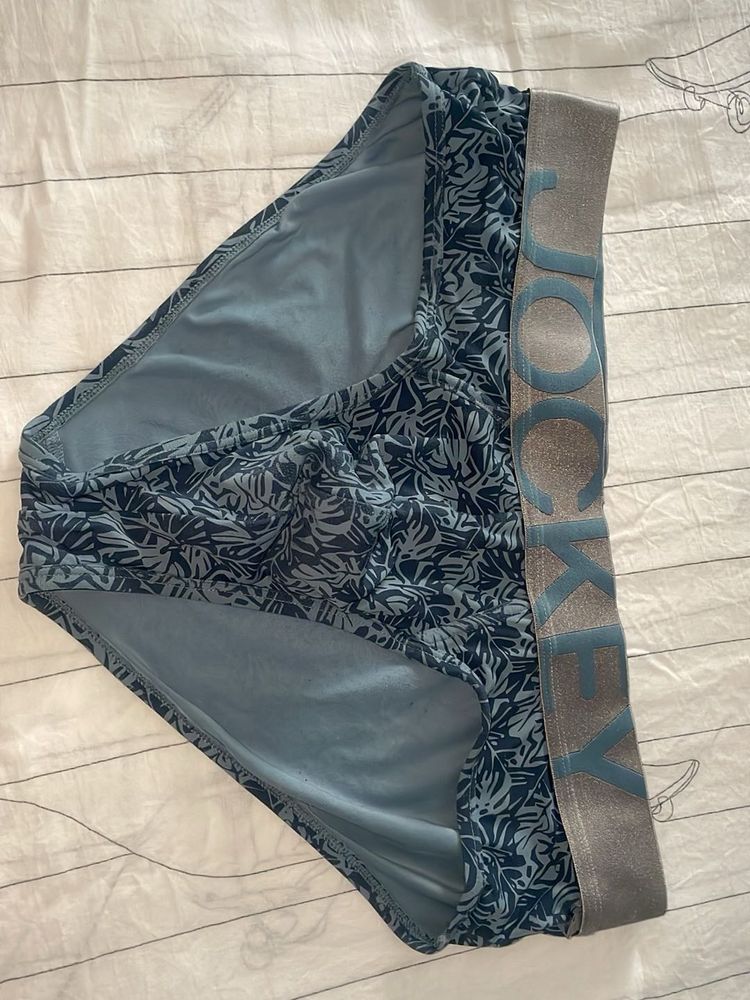 Jockey Blue Leaf Print Briefs