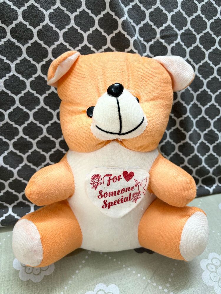 Cute Orange Teddy Bear Plush