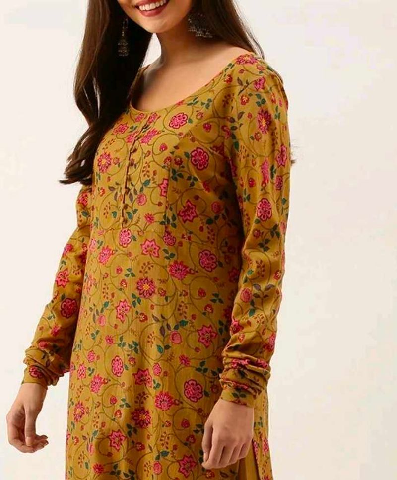 Beautiful Floral Print Kurta