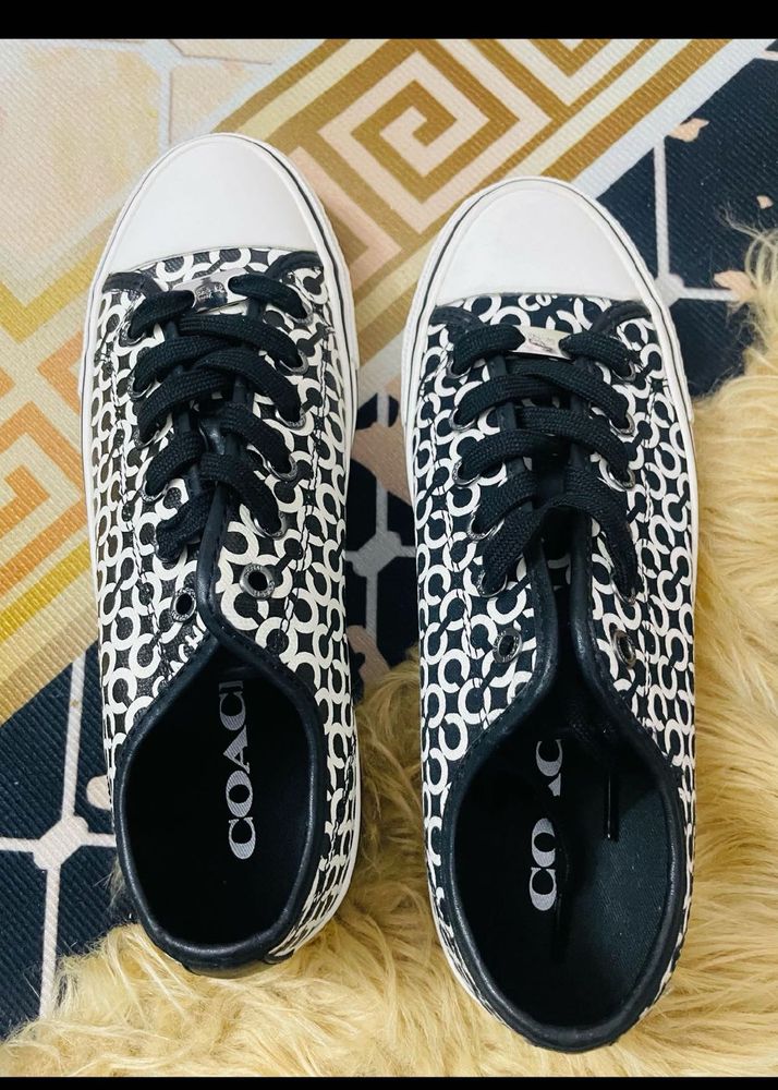 Coach Black &amp; White Sneakers