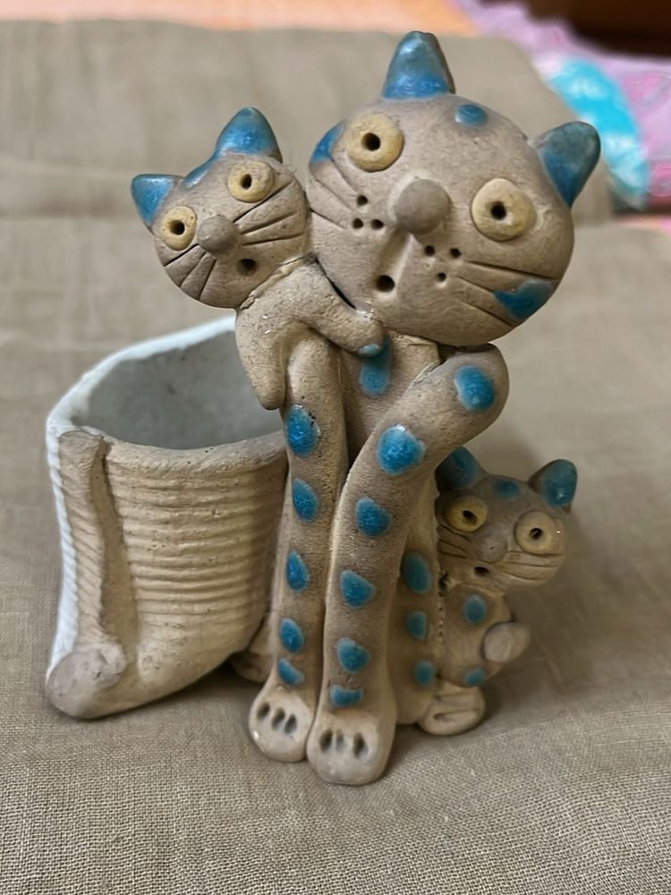 Rakhi Gift - Cat Ceramic container