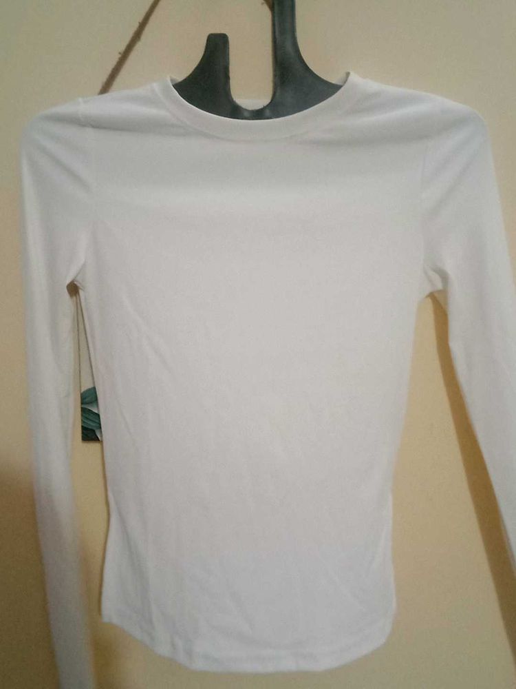 White Long Sleeve Top