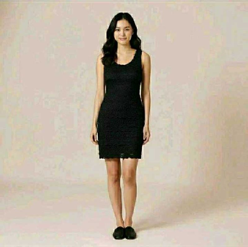 Y2k Black Lace Sleeveless Dress