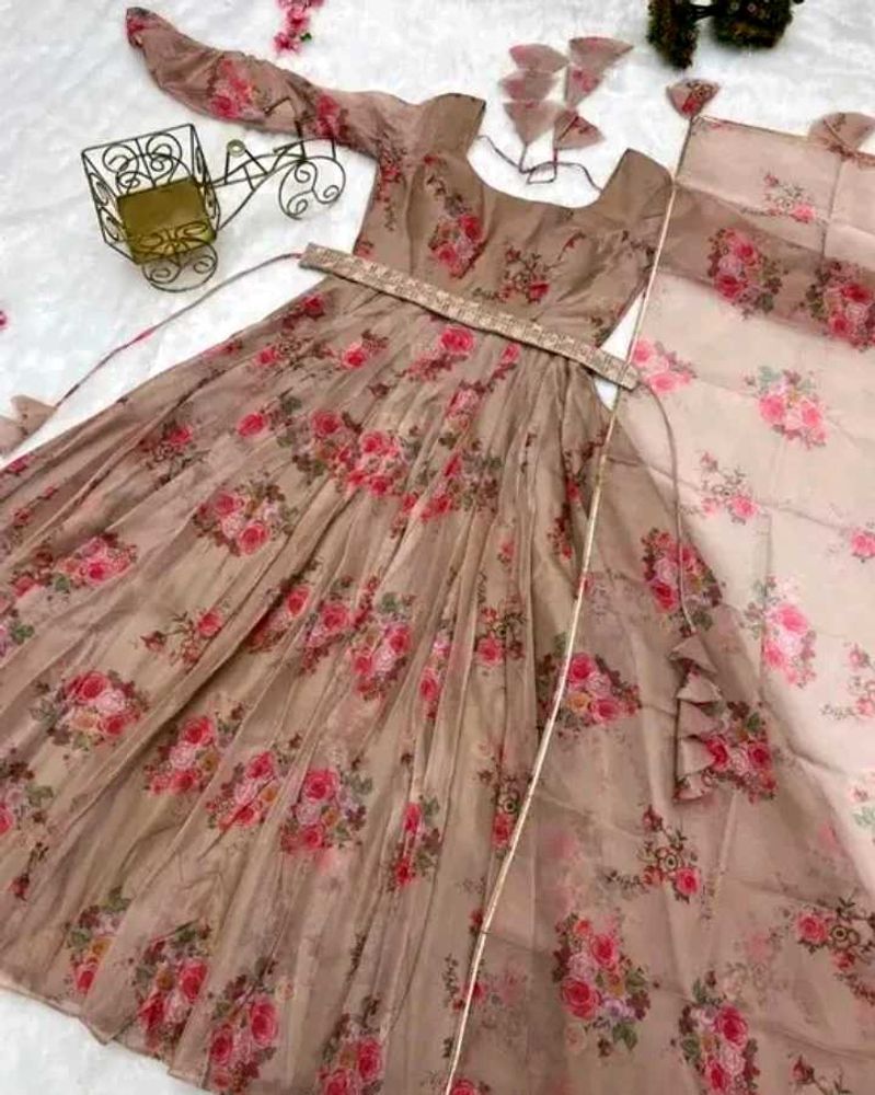 New Beautiful Gown With Dupatta 🔥