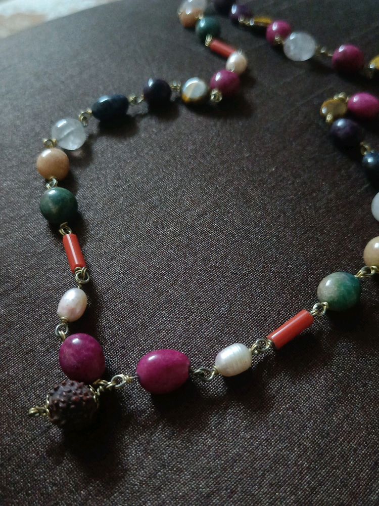 Navratan Long Gems Mala