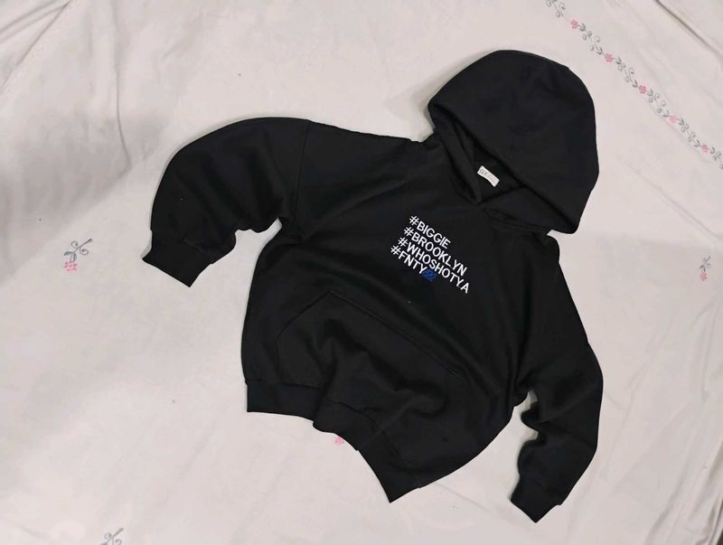 Black Graphic Hoodie
