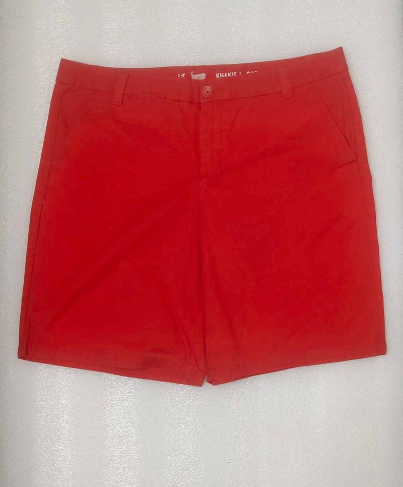 Imported Khakhis By Gap Orange Boyfriend Fit Short