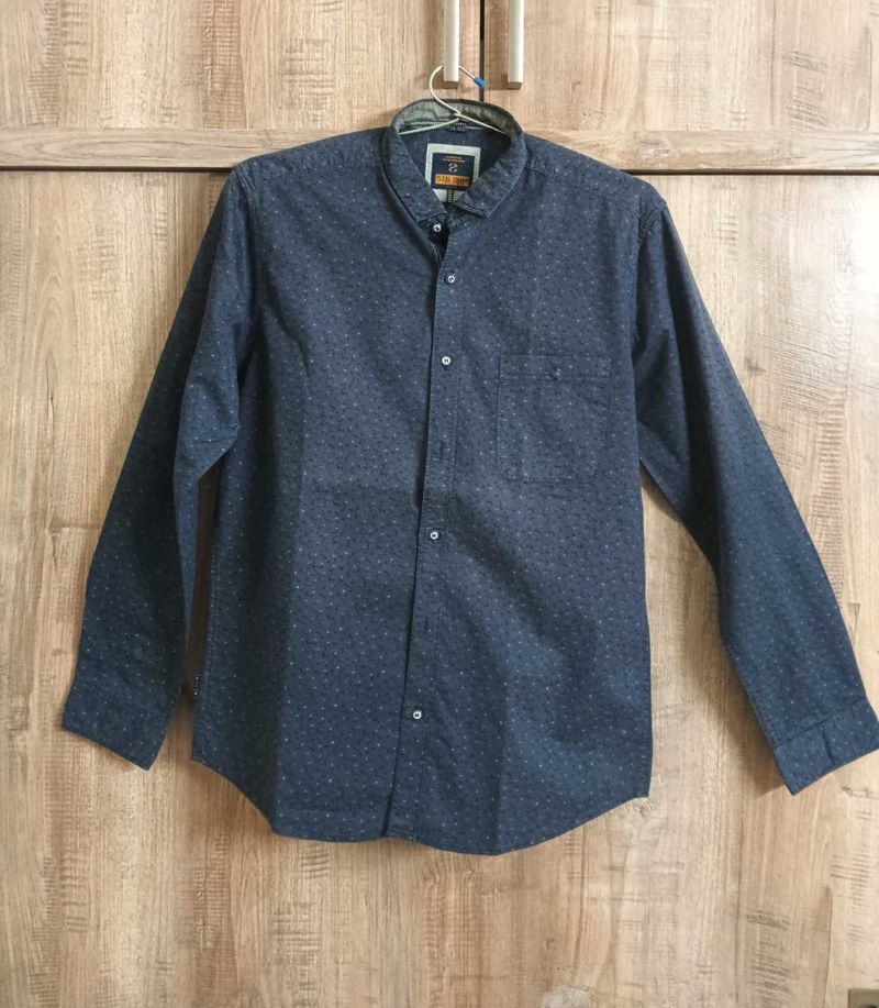 DARK BLUE MEN'S SHIRT