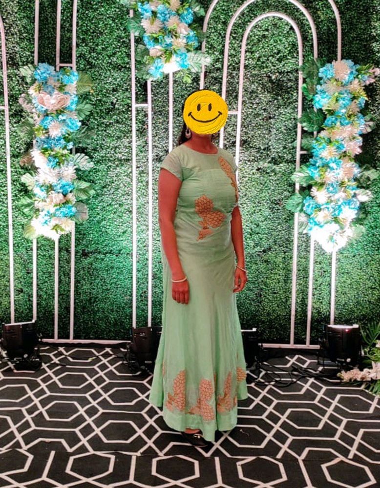 Gown Party Wear Floor Length Hand Work
