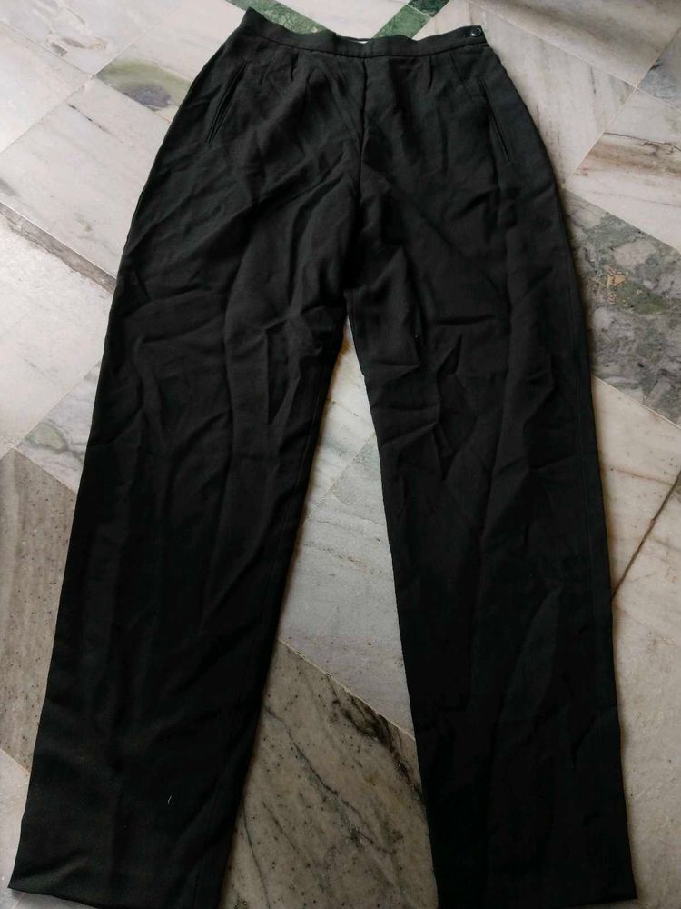 Black Wide Leg Trousers