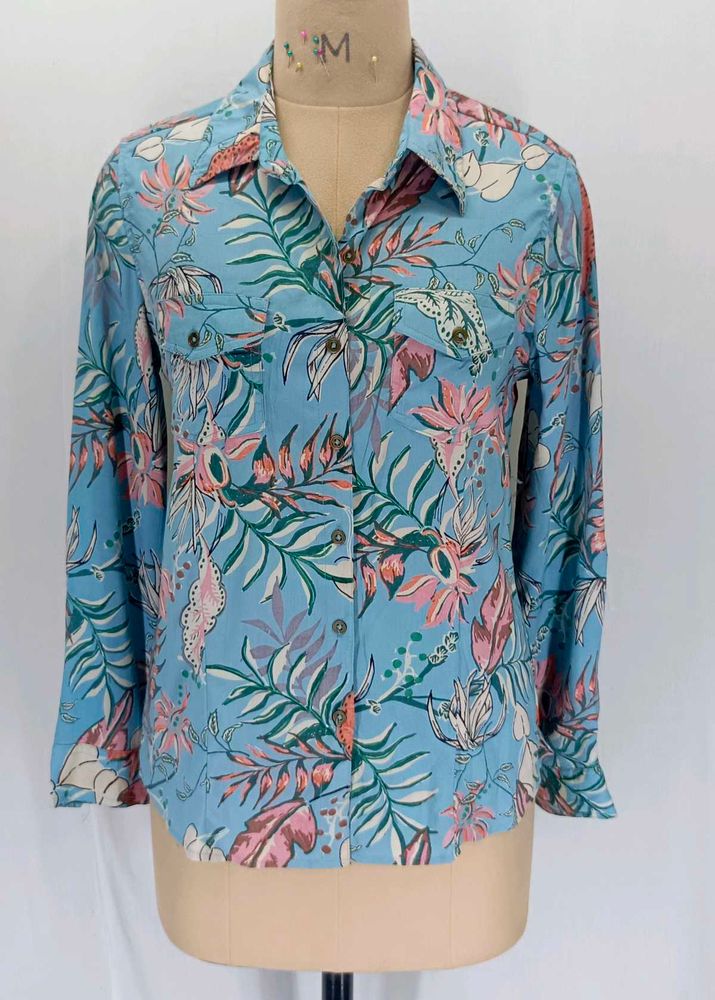 Floral Print Button-Down Shirt
