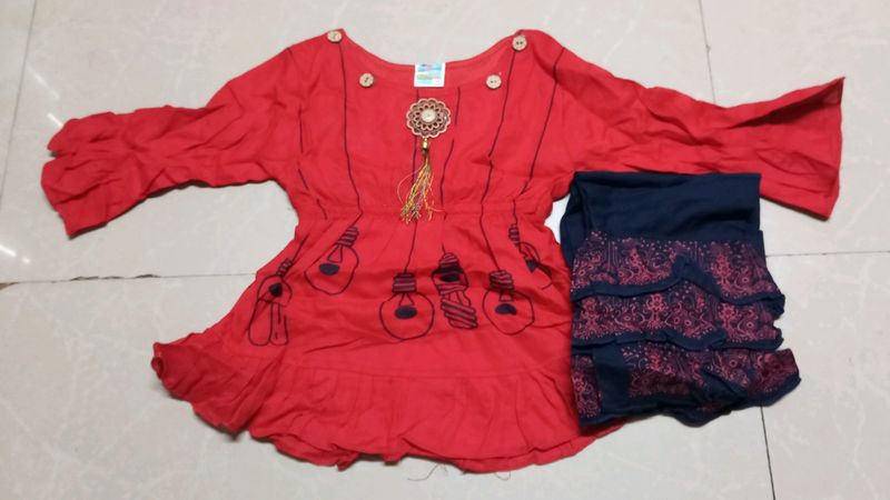Kids Top and Plazzo