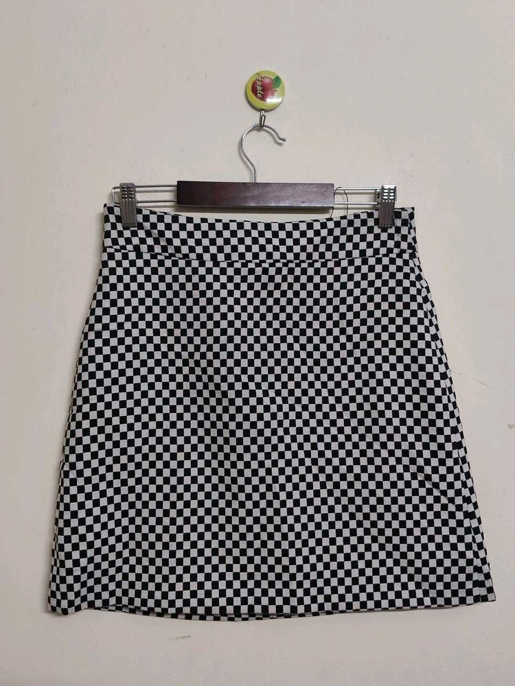 Checkered Mini Skirt