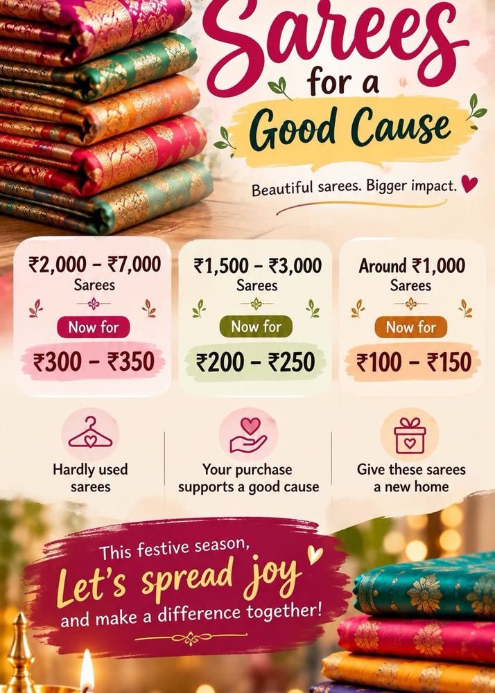 Used Beautiful Sarees 0 Damage