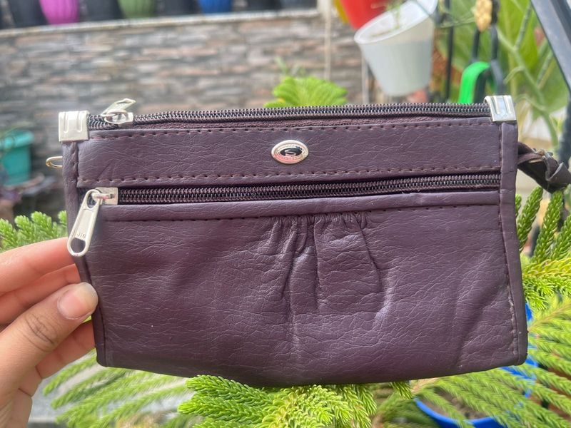 Dark Brown Leather Pouch