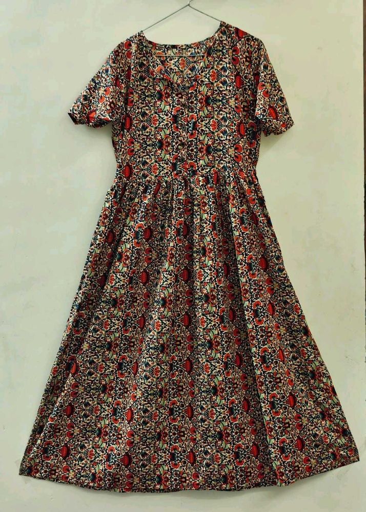 Boho Floral Print dres