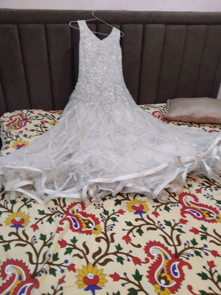 Bridal Gown With Cancan