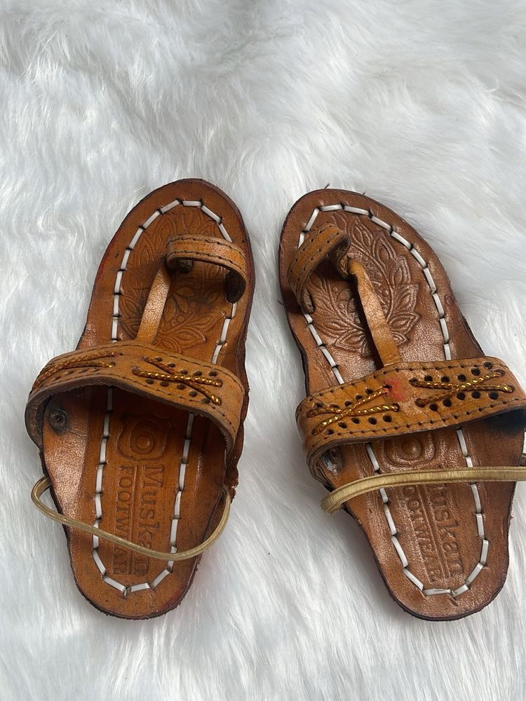 Handmade Leather Kolhapuri Style Sandals