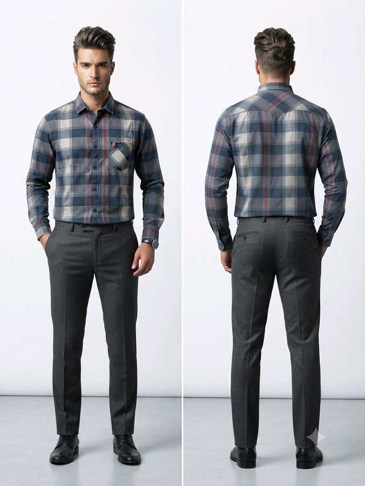 4xl Spykar Checked Formal Shirt