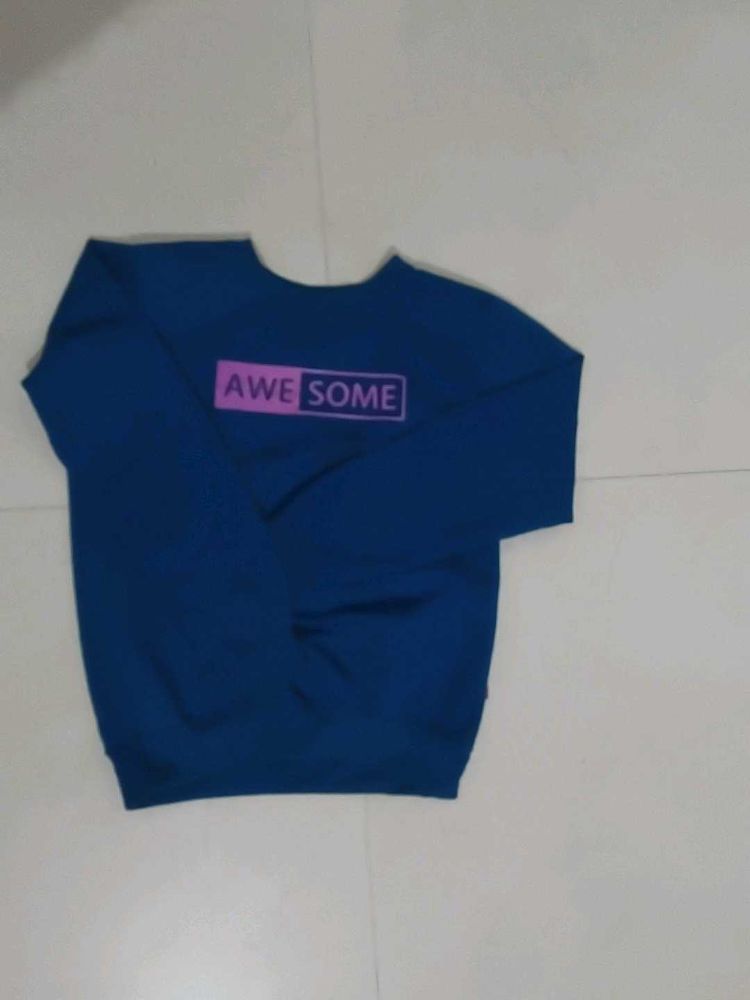 Blue "Awesome" Sweatshirt