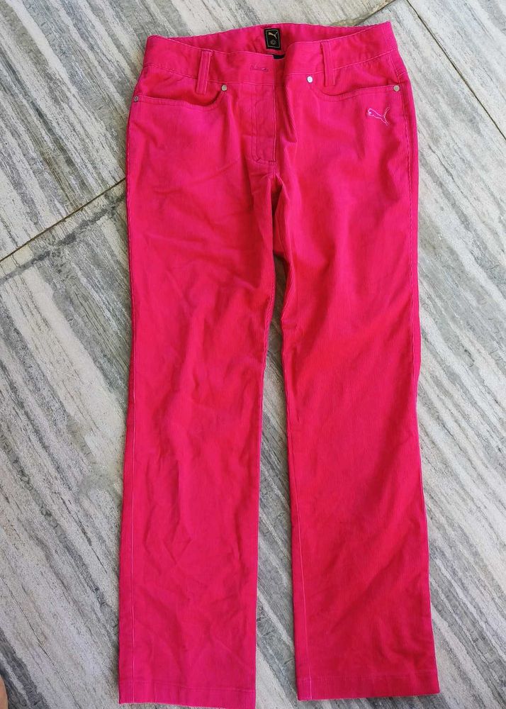 Puma Pink Corduroy Pants,28-30 size