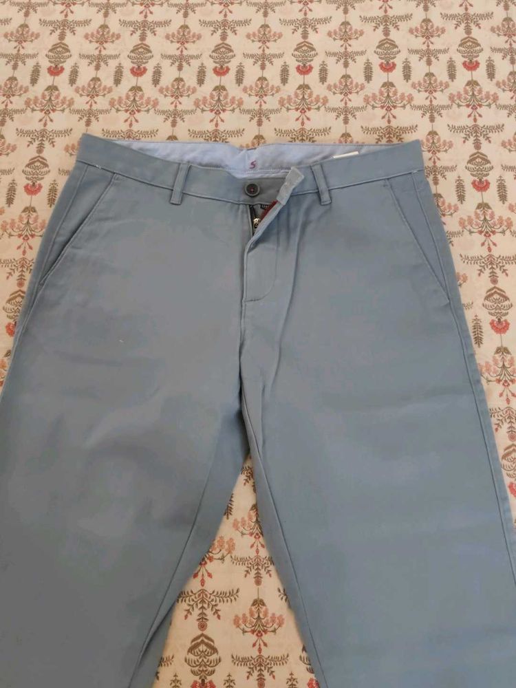 Light Blue Casual Chinos for men