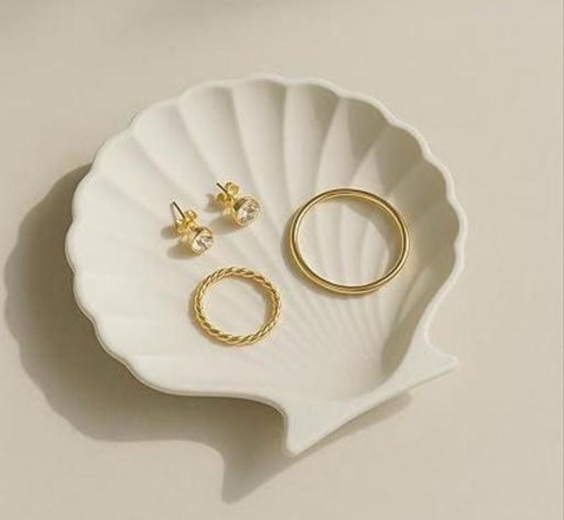 Seashell Trinket Dish - Coastal Chic Decor
