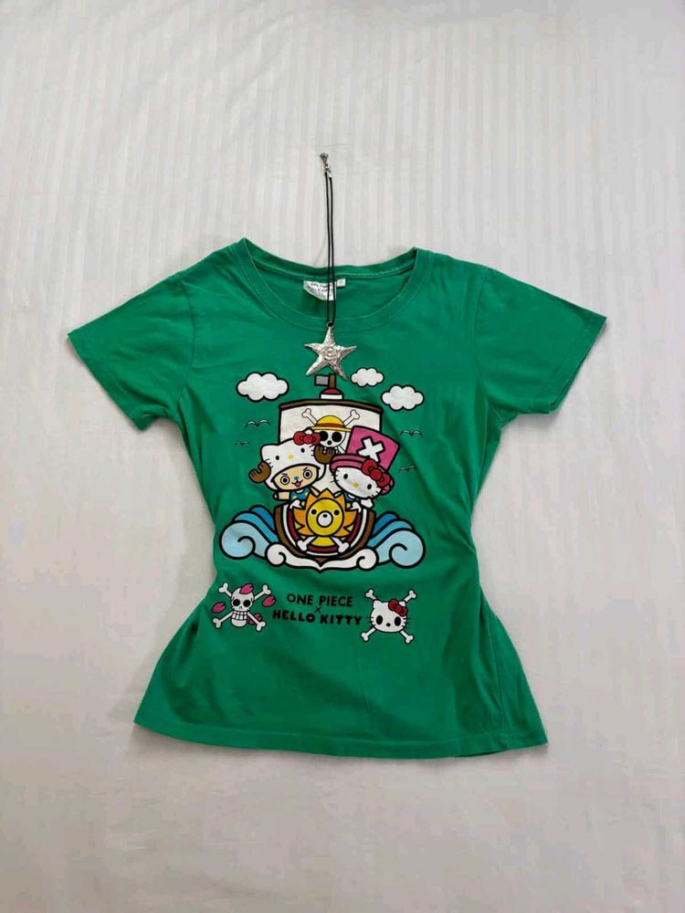 One Piece Hello Kitty Graphic Tee