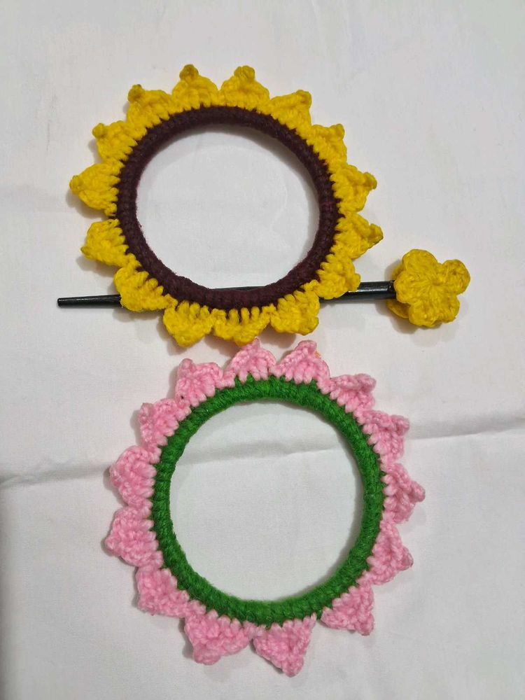 Handmade Crochet Hair Stick🌼🌸