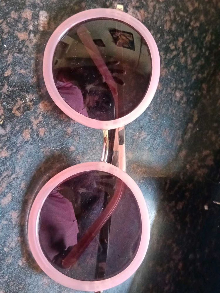 Cute Pink Round Sunglasses