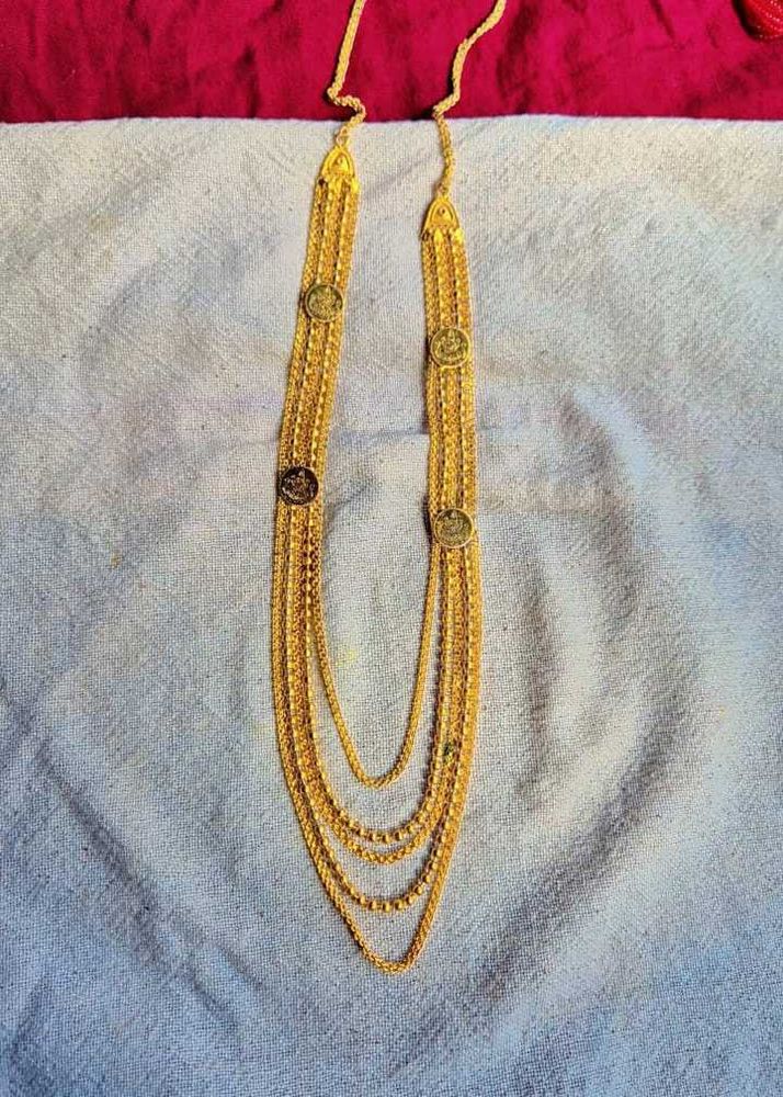 Elegant Gold-Tone Layered Necklace