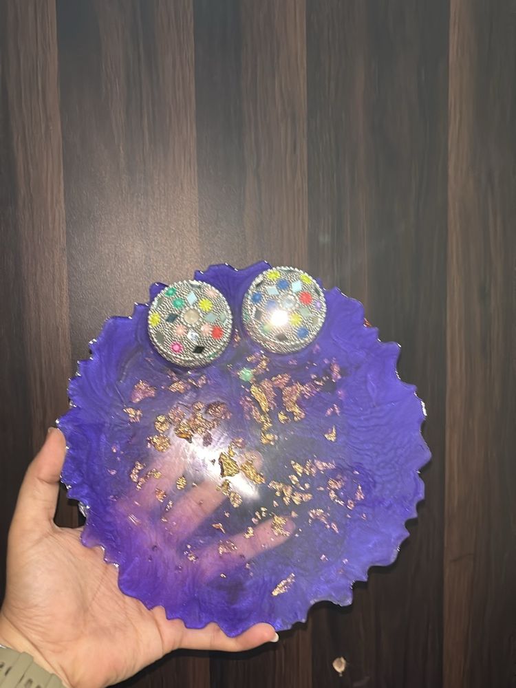 Resin Thali Purple