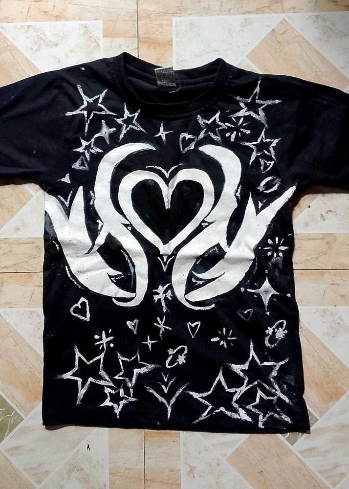 Unique Black Graphic T-Shirt