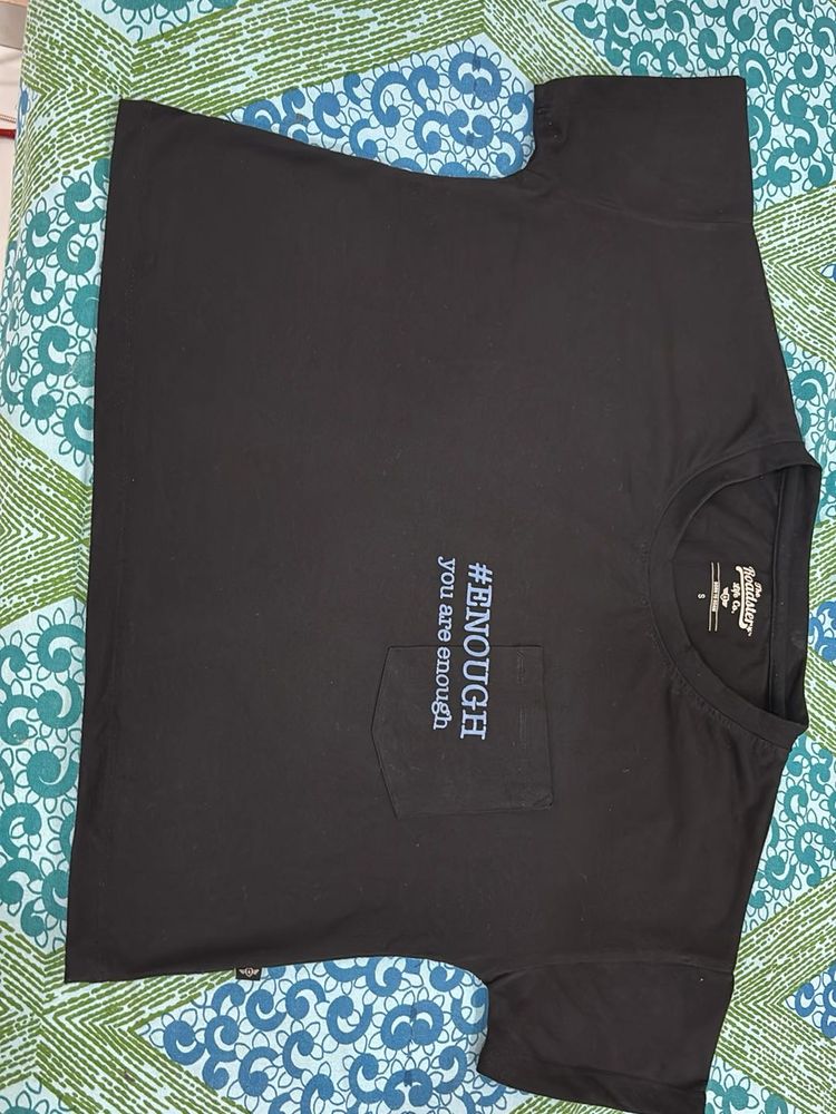 Black Graphic Pocket T-Shirt