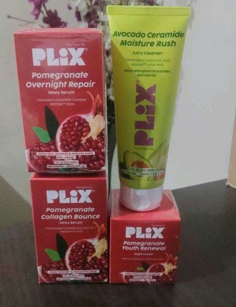 PLIX Pomegranate Glow Skincare Combo ❤️✨