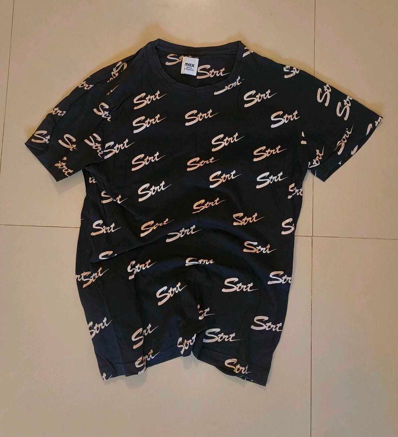 Black Graphic Print T-Shirt