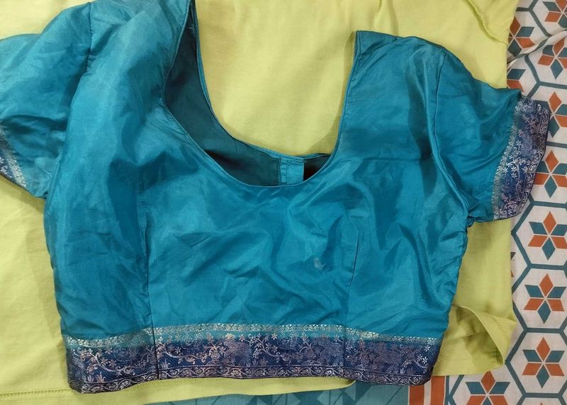 Teal Silk Blouse