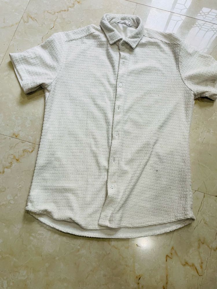 Snitch brand Men's Textured Short Sleeve Shirt